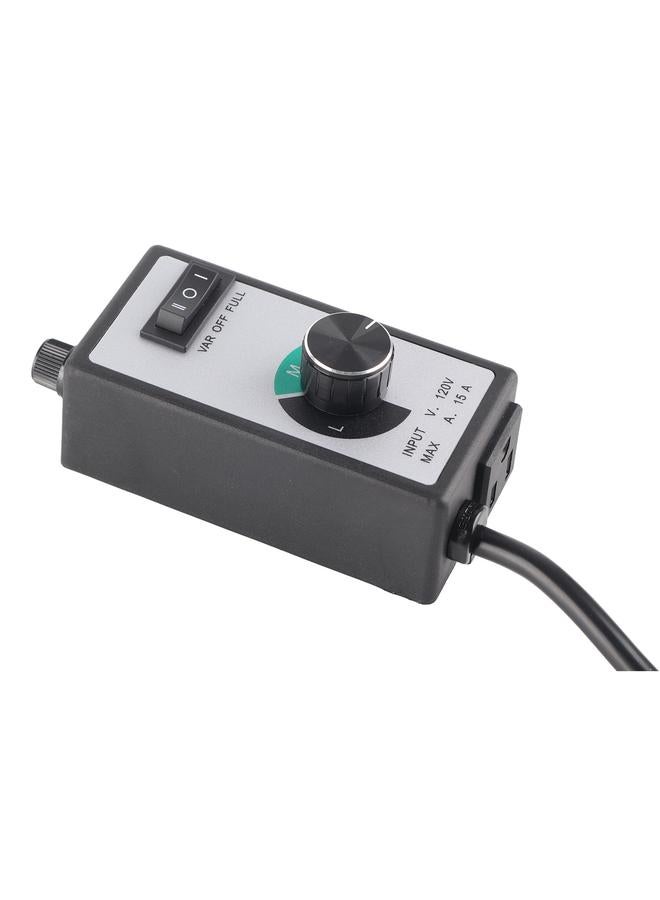 Fan Speed Controller Plastic Vent Blower Speed Adjuster 1500W Exhaust Fan Speed Controller Replacement for Home Industry US 100-120V - Image 5