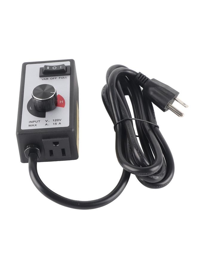 Fan Speed Controller Plastic Vent Blower Speed Adjuster 1500W Exhaust Fan Speed Controller Replacement for Home Industry US 100-120V - Image 2