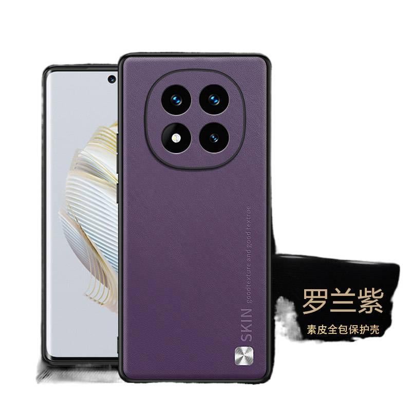 MS غطاء واقي بملمس جلد لـ Redmi Note 14 مع مقاوم للصدمات وحماية من السقوط مع مقاوم للصدمات مع مقاومة بصمات الأصابع مع تغطية كاملة باللون Cherry باللون الأحمر - Image 1