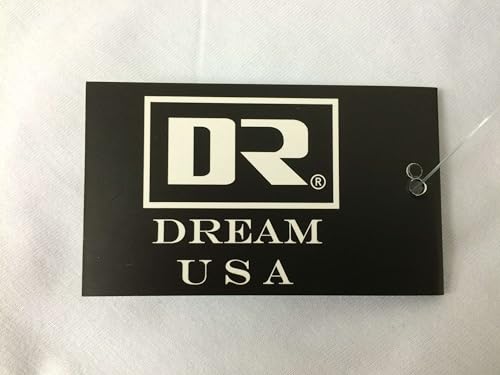 DREAM USA تي شيرت بيسبول رجالي كاجوال بأكمام 3/4 من DREAM USA باللون الأبيض/البورغندي XL - Image 2