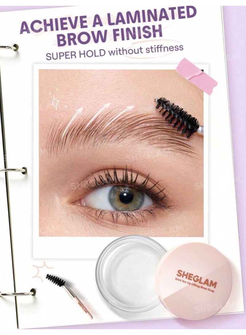 SHEGLAM Stick Em Up Lifting Brow Soap clear - Image 4