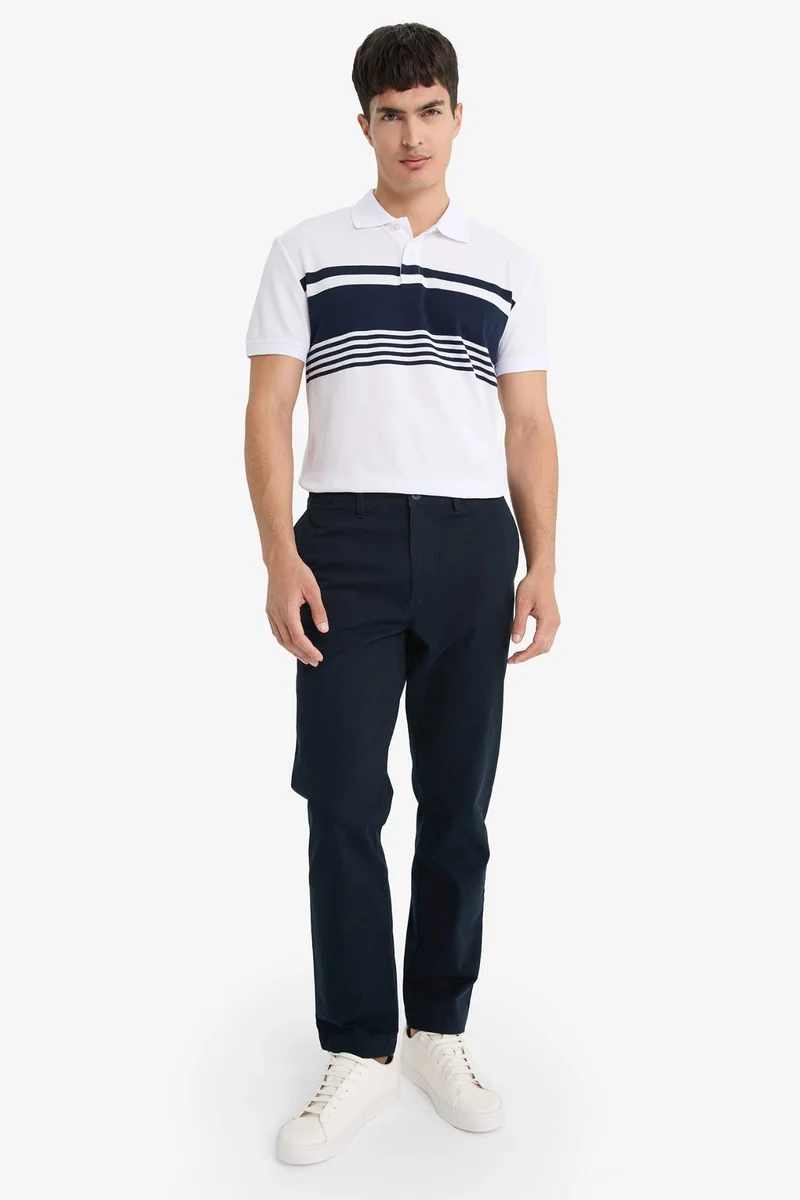 Defacto Regular Fit Polo Collar Short Sleeve Polo T-Shirt