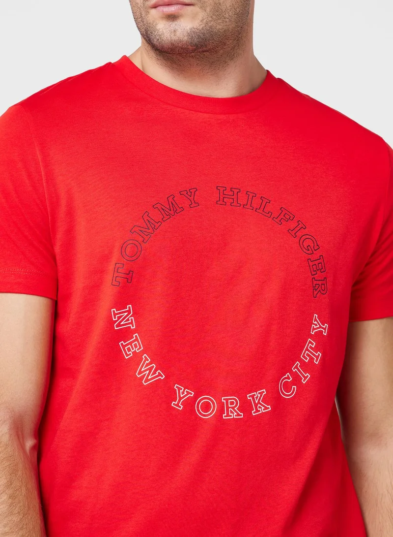 TOMMY HILFIGER Logo Crew Neck T-Shirt