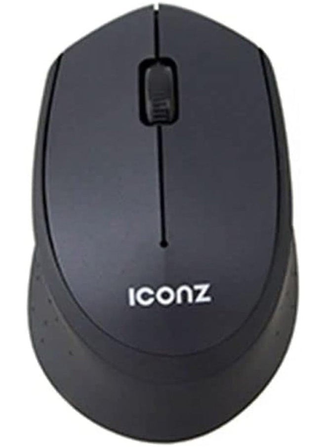 Iconz Wireless Silent Click Mouse Rubberzied 