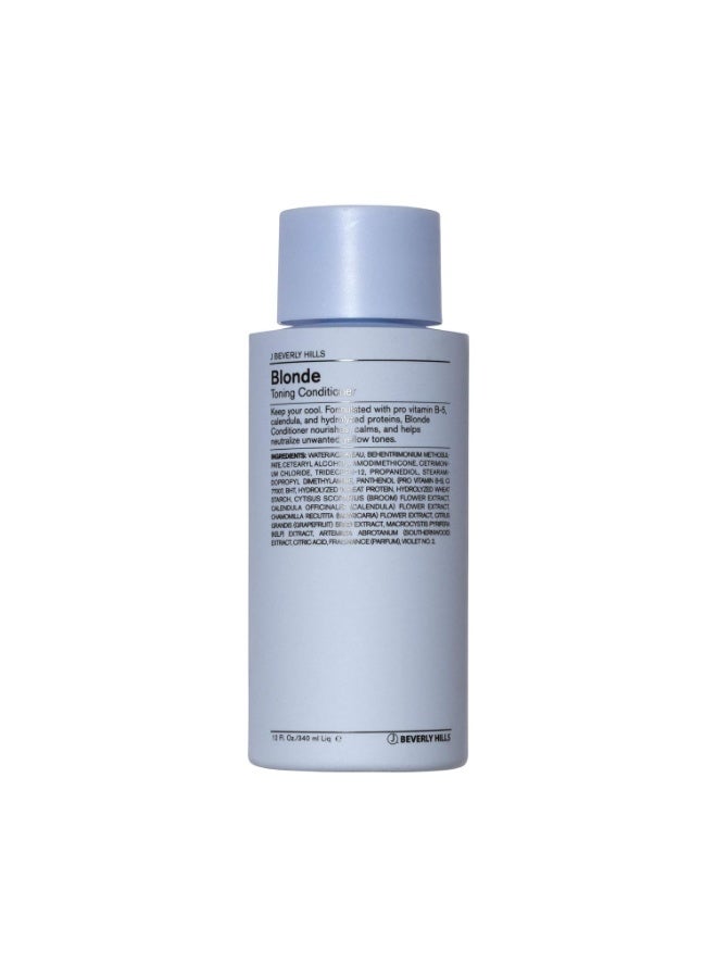 J Beverly Hills J Beverly Hills Blue Blonde Toning Conditioner with Vitamin B5 to Tone Brassy Hair, (12 Oz)  - Image 1