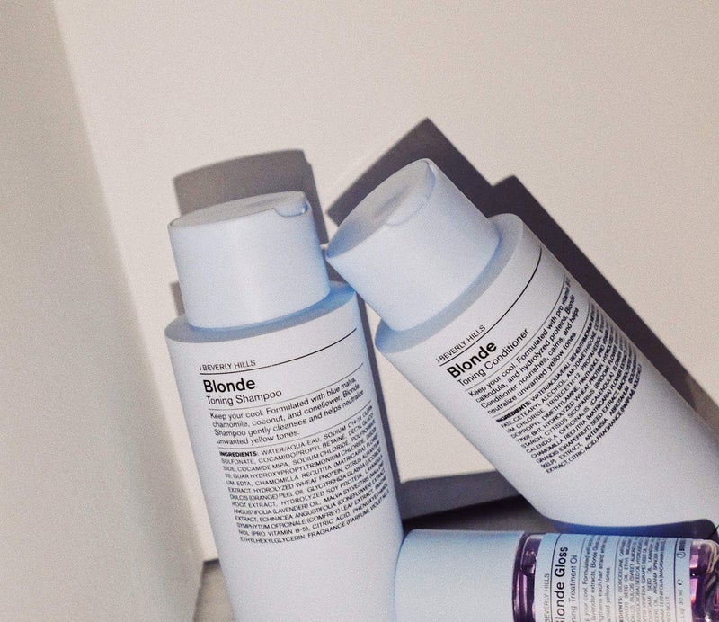 J Beverly Hills Blue Blonde Toning Conditioner with Vitamin B5 to Tone Brassy Hair, 12 Oz - Image 3