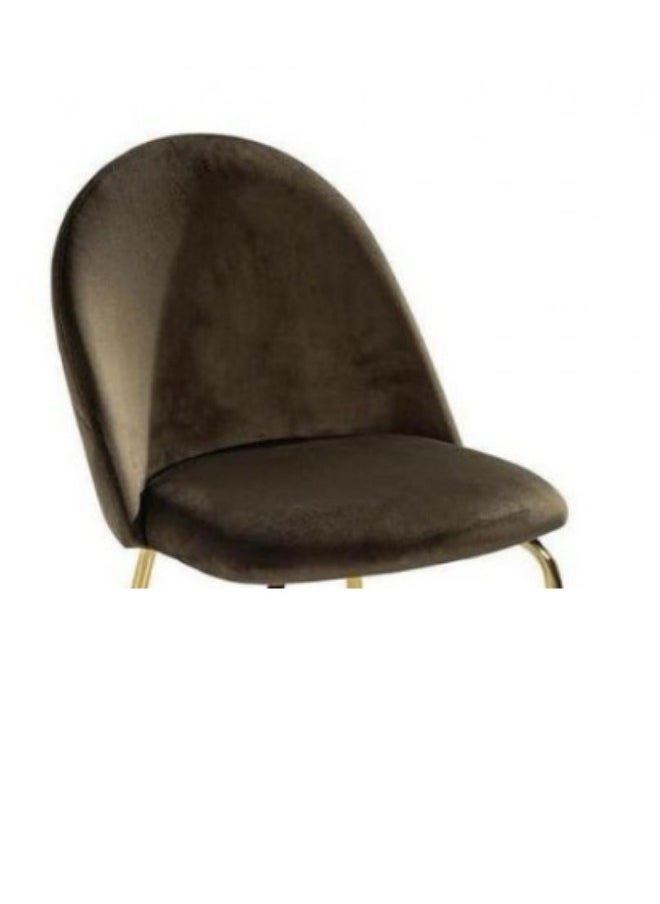 SMART HOME Comfortable dining table chair, soft velvet chair, café chair, modern dining chair with elegant design and padded seat, for kitchen, dining room, bedroom, living room and café  - Image 4
