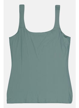 TRIUMPH Women Plain Smart Micro Under Tank Top, Slate Blue  - Image 2