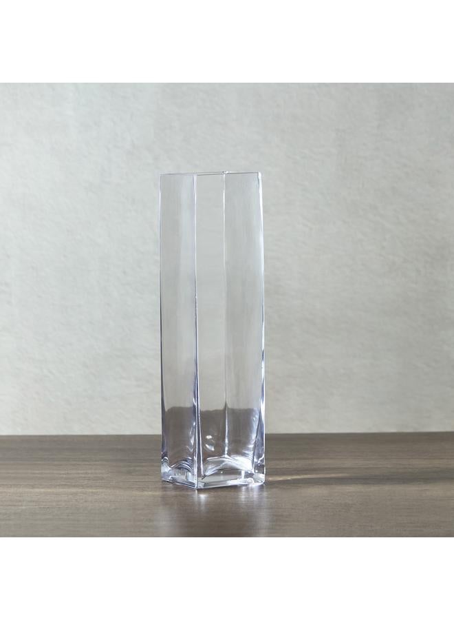 Eclat Geo Glass Modern Vase 10X10X40 Cm - Image 2