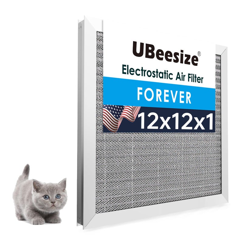 UBeesize 12x12x1 Air Filter Fits 12x12 Slots Actual Size 1169x1169x082 Inch Reusable Washable MERV 8 HVAC AC Furnace Filter - Image 2