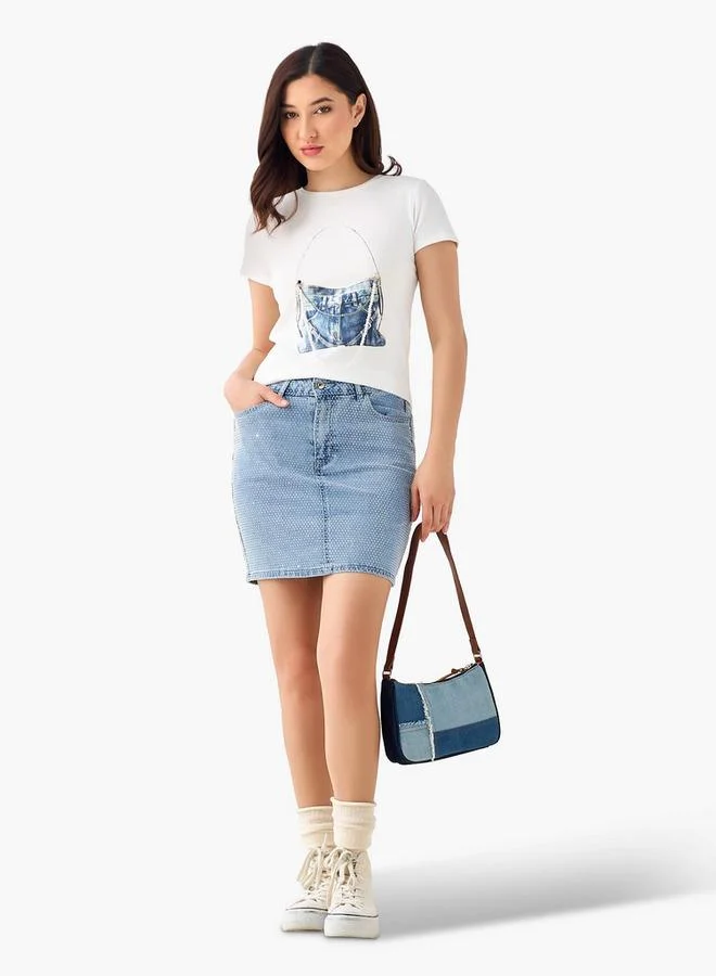 تواكستريمز 2Xtremz T-shirt with Pearl Embellishment