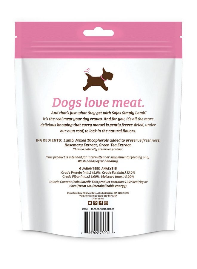 سوجوز طعام الحيوانات الأليفة الطبيعي SOJOS، وجبة خفيفة للكلاب خالية من الحبوب مجففة بالتجميد، كيس 4 أونصات (557030) - Image 2