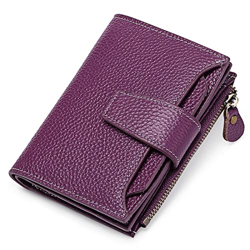 FALAN MULE Small Wallet for Women Leather Bifold Compact RFID Blocking Small Womens Wallet Purse - Image 1