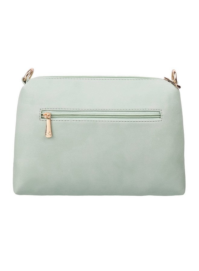 Mochi Mochi Women Lightgreen Zip Top Sling Bag (66-7354) - Image 3