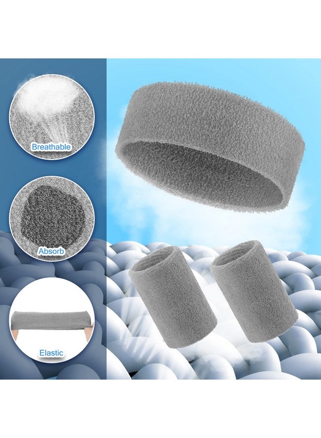 Hungdao 6 مجموعات أساور الأطفال رأس مع أساور ملونة رياضية لامتصاص العرق لألعاب التنس أساور العرق رأس للبنات والأولاد والنساء والرجال رياضات كرة السلة والتمارين الرياضية وكرة القدم (ألوان زاهية) - Image 4