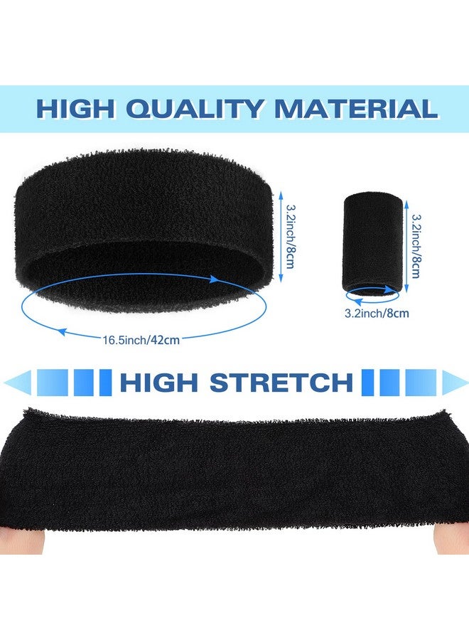 Hungdao 6 مجموعات أساور الأطفال رأس مع أساور ملونة رياضية لامتصاص العرق لألعاب التنس أساور العرق رأس للبنات والأولاد والنساء والرجال رياضات كرة السلة والتمارين الرياضية وكرة القدم (ألوان زاهية) - Image 3