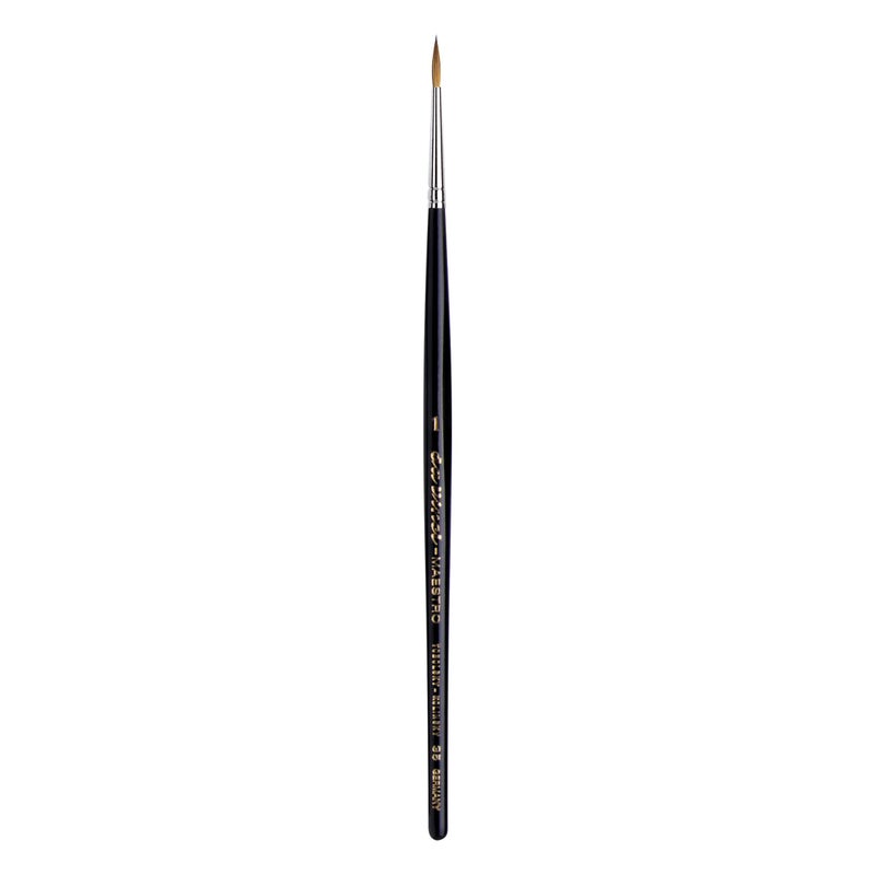 da Vinci Brushes da Vinci Watercolor Series 35 Size 1 - Long Tapered Round - Maestro Kolinsky Red Sable - Extra long taper at The tip - Handmade in Germany - Image 1