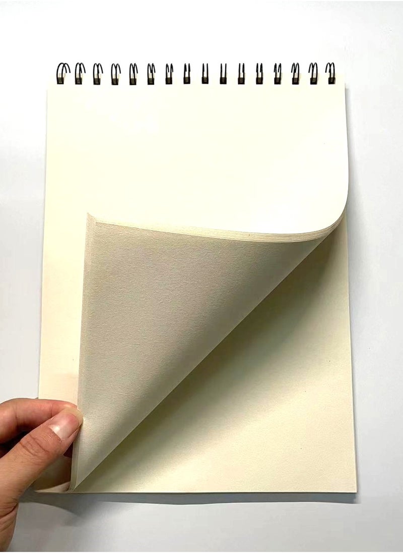 BOTs and four dots - 2 Pieces of 25 Sheets Sketch Book, (120gsm), A4 Size, Acid Free, with Top Spiral Bound Sketch Pad for Drawing. (Two in Pack). Sheet Size A4 Millimeters, Paper Finish Matte. - Image 1