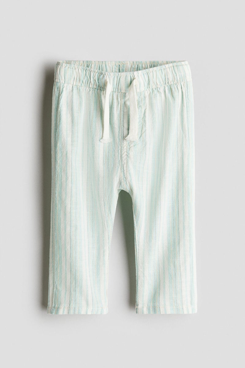 H&M Linen-Blend Joggers  - Image 1