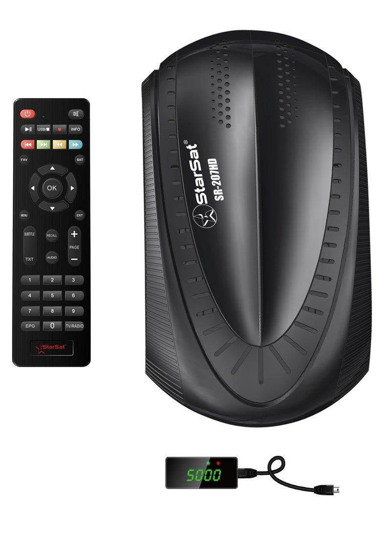 StarSat - SR-207HD DVB-S/DVB-S2 Satellite Receiver Black - Image 1