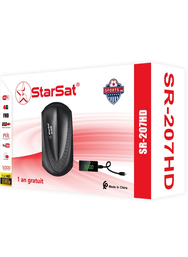 StarSat - SR-207HD DVB-S/DVB-S2 Satellite Receiver Black - Image 1