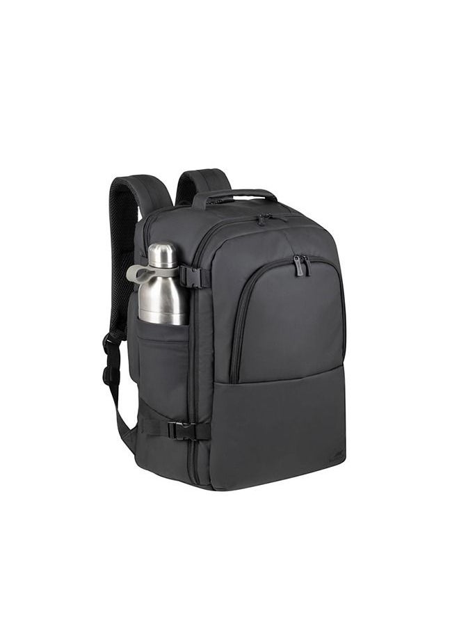 RivaCase 8465 Black Coated ECO Travel Laptop Backpack 17.3”