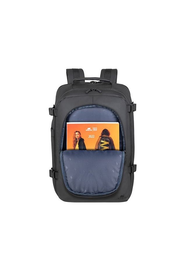 RivaCase 8465 Black Coated ECO Travel Laptop Backpack 17.3”