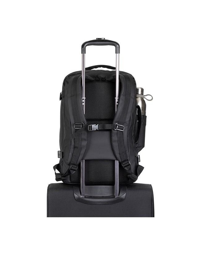 RivaCase 8465 Black Coated ECO Travel Laptop Backpack 17.3”