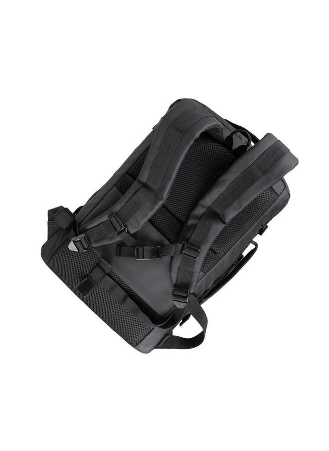 RivaCase 8465 Black Coated ECO Travel Laptop Backpack 17.3”