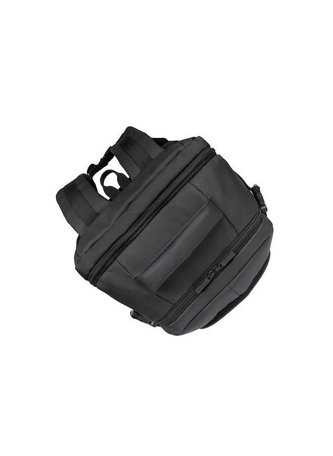 RivaCase 8465 Black Coated ECO Travel Laptop Backpack 17.3”
