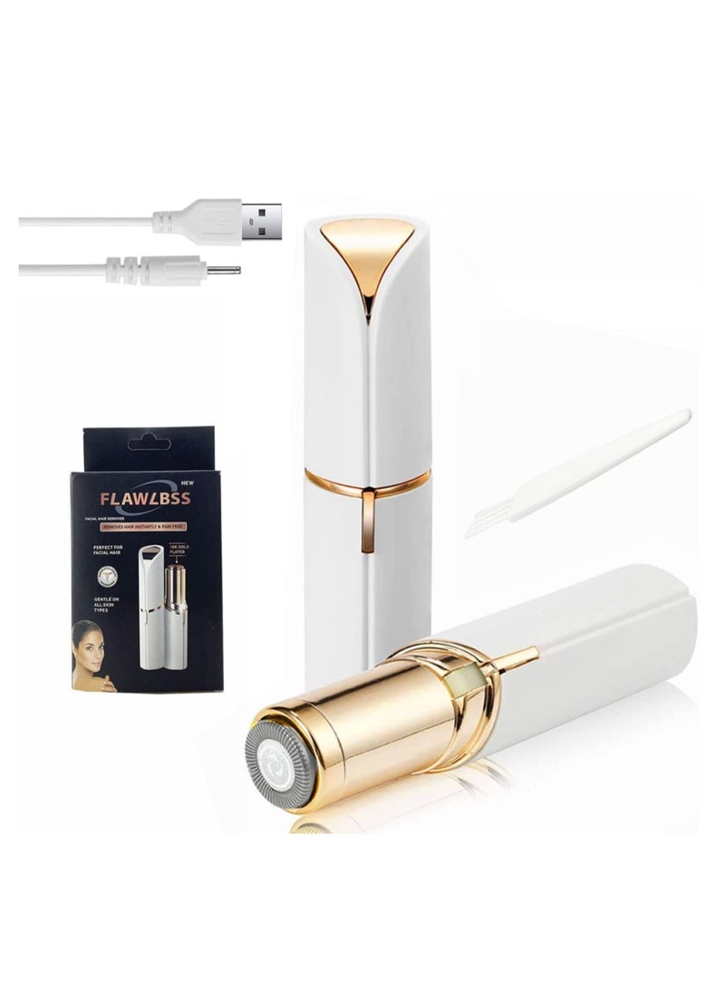 إزالة الشعر الكهربائية للوجه، ماكينة حلاقة شعر الوجه المحمولة للنساء، أفضل مزيل شعر خالي من الألم للنساء في منطقة البيكيني - Image 1