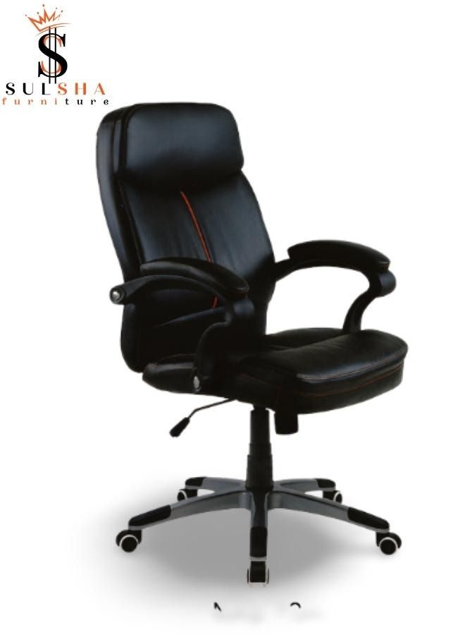 SULSHA Executive Ergonomic Computer Desk Chair for Office and Gaming with headrest back comfort and lumbar support Black  - Image 1