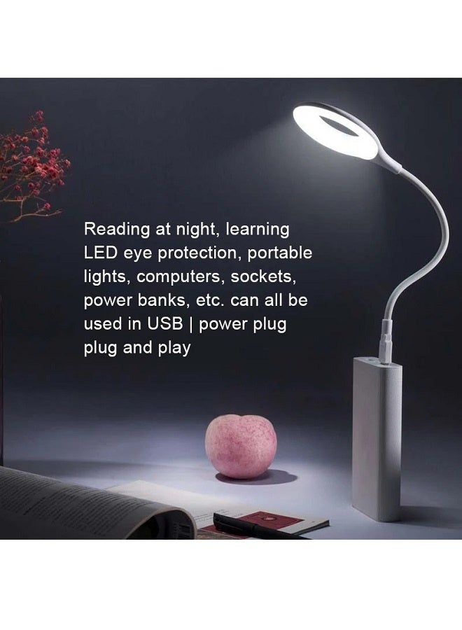yalilai (2-pack) Portable LED desk lamp, USB intelligent voice reading light, suitable for eye care lighting on PC computers and laptops - Image 5