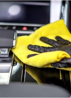 RHINOMOTIVE RHINOMOTIVE - Detailing and Cleaning Microfiber Cloth Yellow 36X36 CM  - Image 4