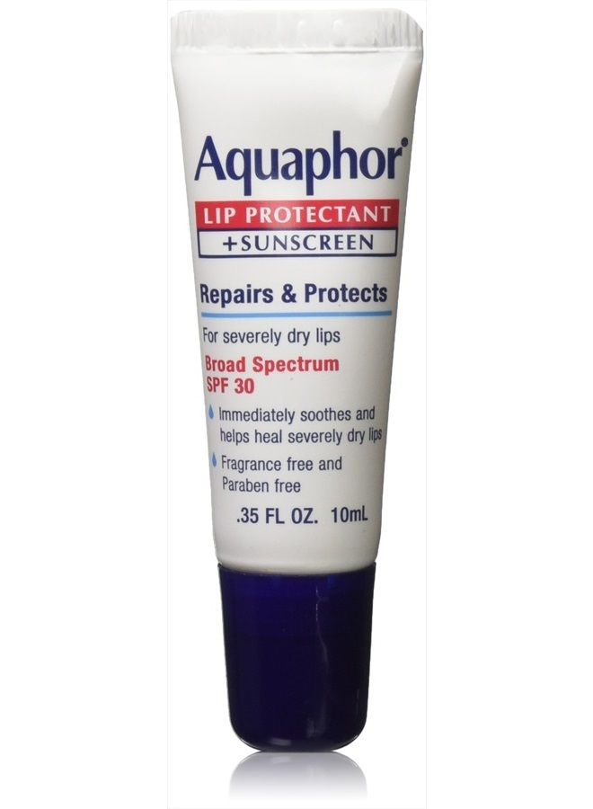 Aquaphor Lip Protectant Plus Sunscreen SPF 30 0.35 Ounce (Pack of 3)