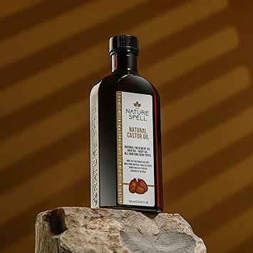 Nature Spell Cold Pressed Castor Oil 150 ml 100 Pure and Natural Castor Oil for Hair Growth Castor Oil for Eyelashes Eyebrow and Skin Made in the UK - Image 4