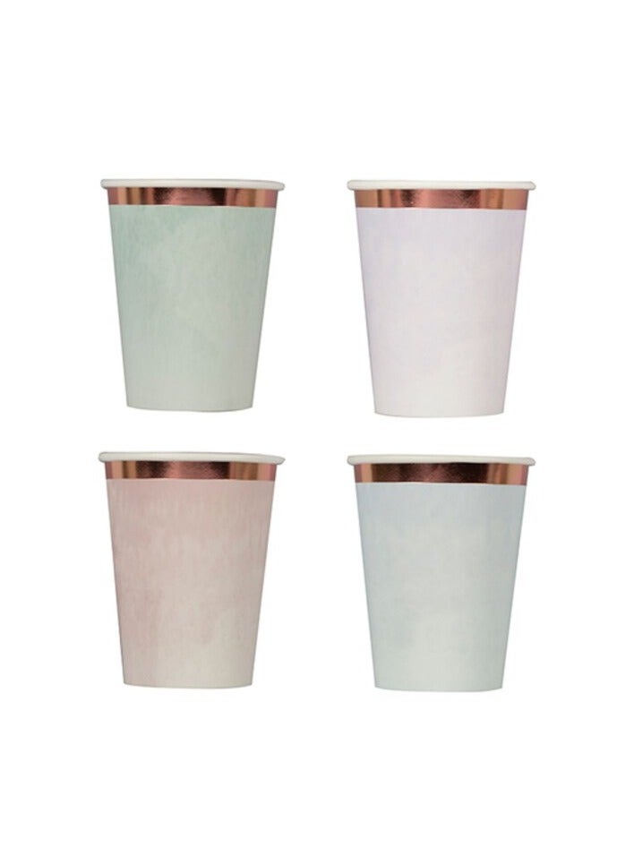 Ginger Ray PASTEL WATERCOLOUR PARTY CUPS