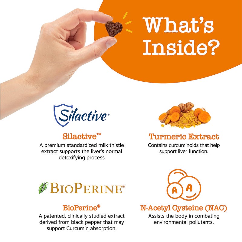 Zesty Paws Liver Support Supplement for Dogs - with Milk Thistle Extract, Turmeric Curcumin, Choline - Soft Chew Formula - for Dog Liver Function - Image 3