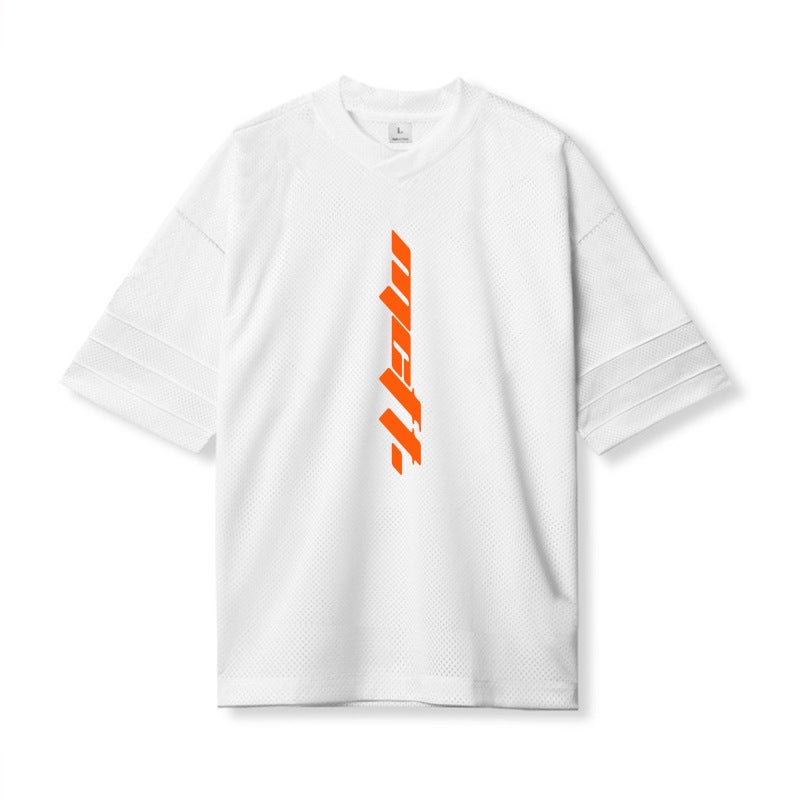 muscle men''s sports half sleeve T-shirt casual loose plus size bottoming shirt and fashion quick-drying breathable - Image 1