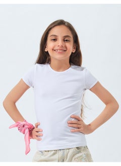 ميسري Mesery اندرشيرت نص كم طويل بناتي - ابيض  - Image 1