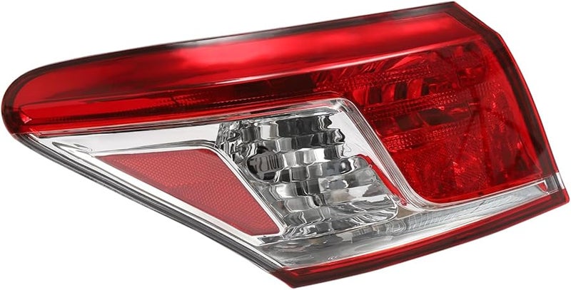 مجموعة ضوء الذيل الجانب الأيسر لسيارة لكزس إي إس 350 موديل 2010-2012، عدسة شفافة، هيكل أحمر - Image 1