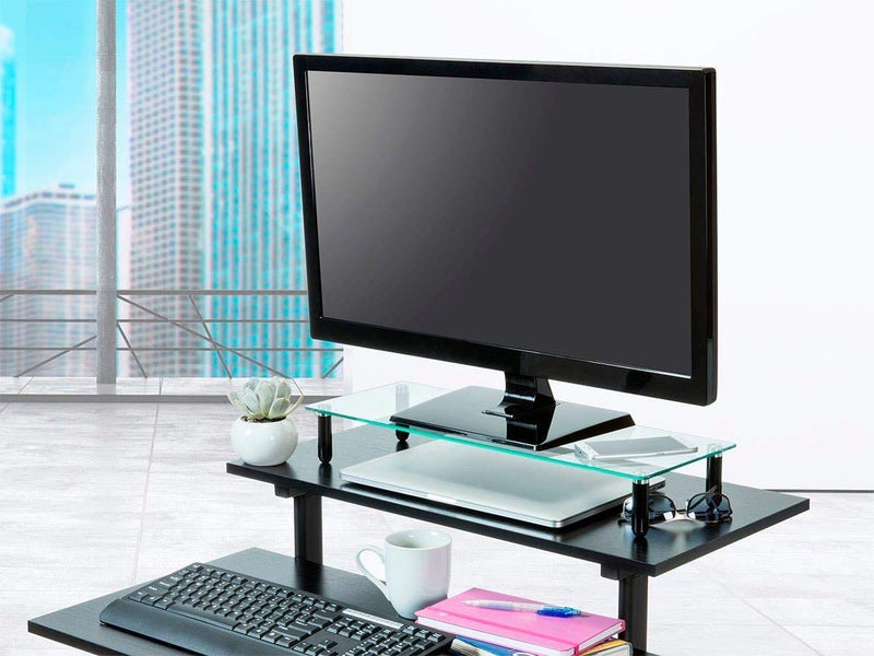 Monoprice Universal Monitor Riser Shelf 2234; x 8.2534;, Black - Image 5