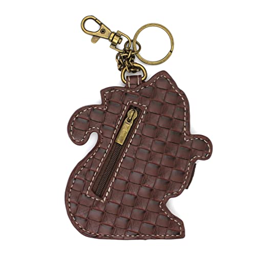 CHALA Cat Collection Women's Decorative Key Fob/Coin Purse Accessory - Tabby Cat - gray - Image 2