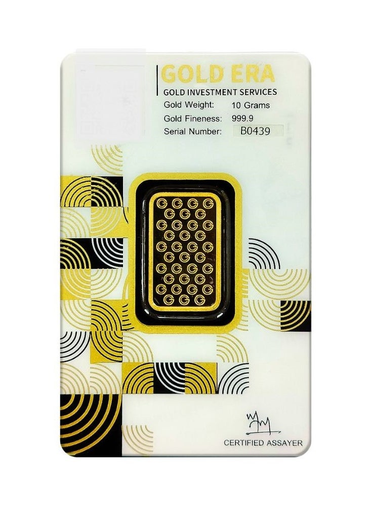 Gold Era - GOLD ERA 24K (999.9) 10G Gold Bar - Premium 24 Karat Solid GOLD BAR for Investment, Collectors & Wealth Protection - Image 1