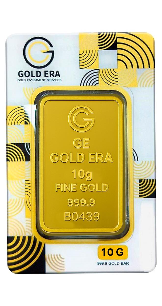 GOLD ERA 24K (999.9) 10G Gold Bar - Premium 24 Karat Solid GOLD BAR for Investment, Collectors & Wealth Protection - Image 1