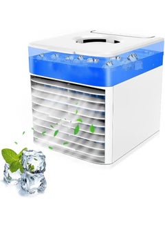 BUYCO Portable Air Conditioner Desktop Air Cooler Fan: Ultra-low Mute 3 Speeds USB Mini Humidified Evaporative Cooler with Ice Tray for Home, Office, Outdoor - Efficient Cooling Solution  - Image 1