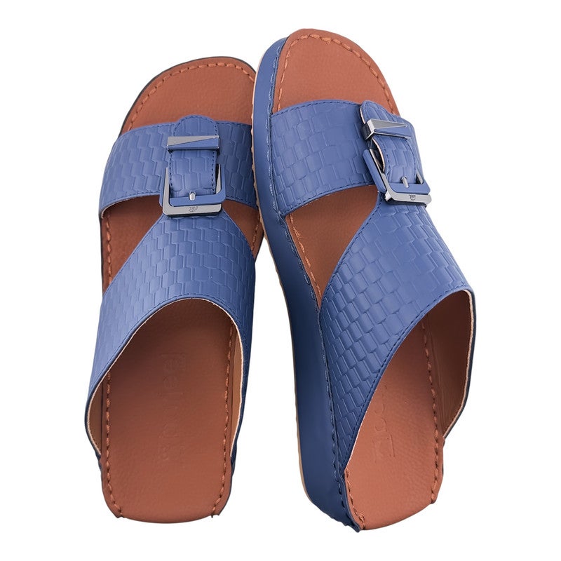 AET A E T Handmade Arabic Sandals For Men | Outdoor Mens Slippers | Genuine PU Leather With Buckle - Image 2