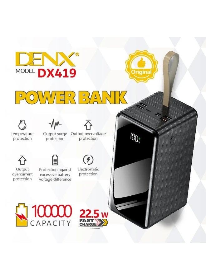 Denx DX419 - 100000 mAh Power Bank - Image 1