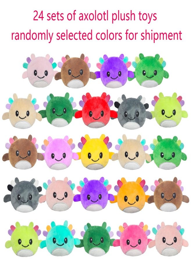 Cherislpy 24 Pcs PreFilled Easter Eggs with Plush Axolotl Toys Animals Decoration Stuffed Toy Great for Kids Boys Girls Toddler Easter Basket Stuffers Party Favors Egg Fillers - Image 2