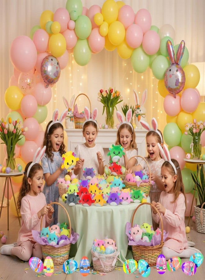 Cherislpy 24 Pcs PreFilled Easter Eggs with Plush Axolotl Toys Animals Decoration Stuffed Toy Great for Kids Boys Girls Toddler Easter Basket Stuffers Party Favors Egg Fillers - Image 4